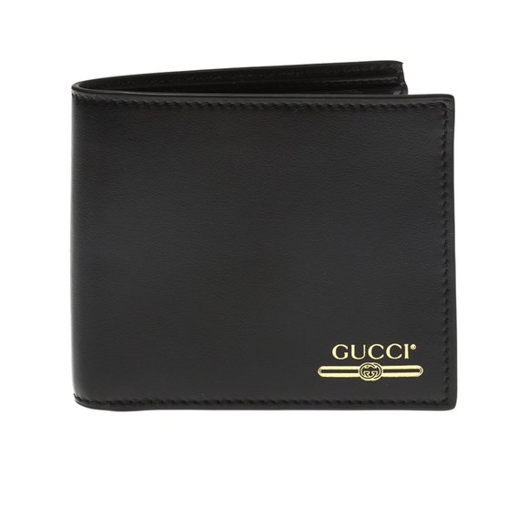 Gucci Mini Print Logo Leather Wallet w/ Coin pouch - Picture 1 of 10